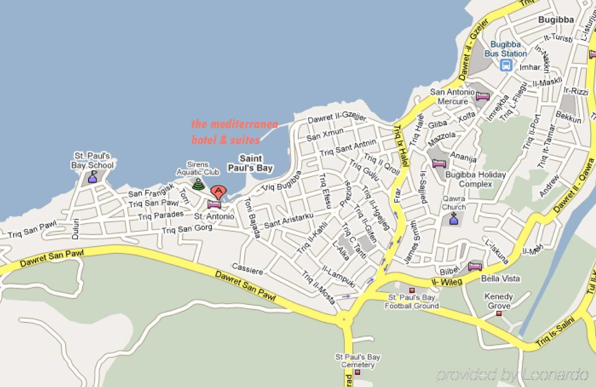 The Mediterranea Hotel & Suites خليج سانت بول المظهر الخارجي الصورة